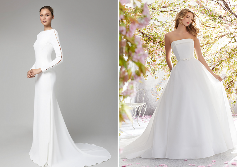 vestido de noiva minimalista 2019